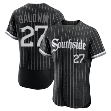 Authentic Brooks Baldwin Men's Chicago White Sox Black 2021 City Connect Jersey