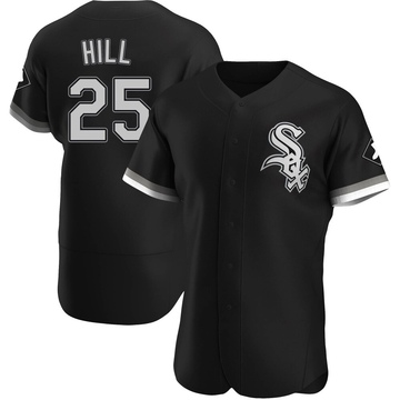 Authentic Derek Hill Men's Chicago White Sox Black Alternate Jersey
