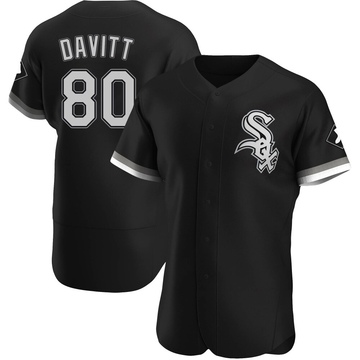 Authentic Duncan Davitt Men's Chicago White Sox Black Alternate Jersey