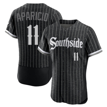 Authentic Luis Aparicio Men's Chicago White Sox Black 2021 City Connect Jersey