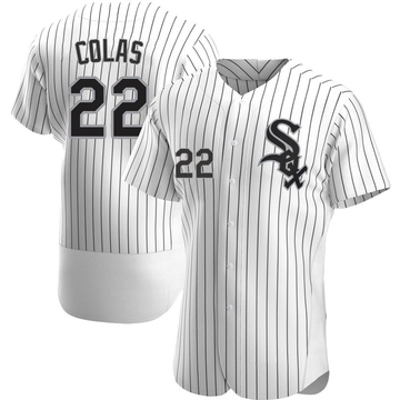 Authentic Oscar Colas Men's Chicago White Sox White Home Jersey