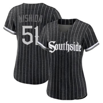 Authentic Rikuu Nishida Women's Chicago White Sox Black 2021 City Connect Jersey