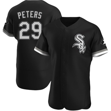Authentic Tristan Peters Men's Chicago White Sox Black Alternate Jersey