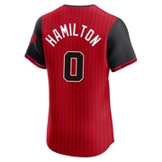 Elite Billy Hamilton Men's Chicago White Sox Red/Black 2025 City Connect Jersey