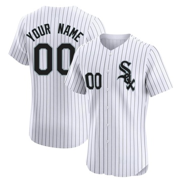 Elite Custom Men's Chicago White Sox White Home Jersey