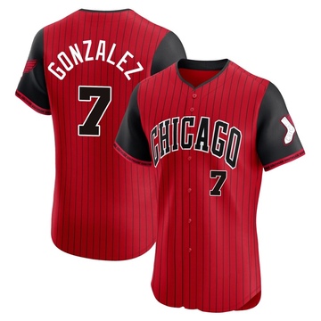 Elite Jacob Gonzalez Men's Chicago White Sox Red/Black 2025 City Connect Jersey