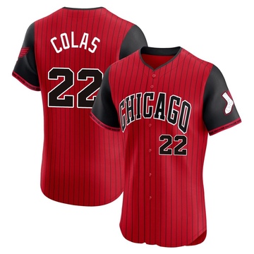 Elite Oscar Colas Men's Chicago White Sox Red/Black 2025 City Connect Jersey