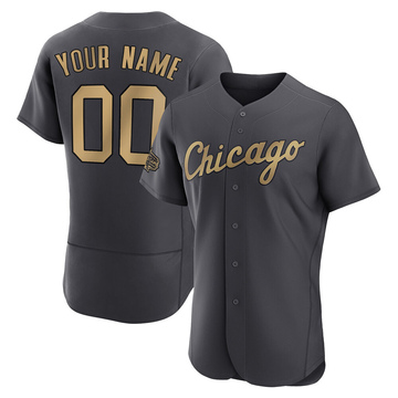 Game Custom Men's Chicago White Sox Charcoal Authentic 2022 All-Star Jersey