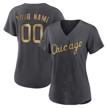 Game Custom Women's Chicago White Sox Charcoal Authentic 2022 All-Star Jersey