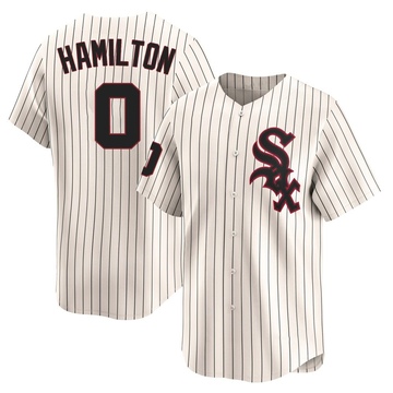 Limited Billy Hamilton Men's Chicago White Sox Cream Throwback Cooperstown Jersey