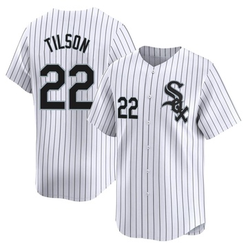 Limited Charlie Tilson Men's Chicago White Sox White Home Jersey