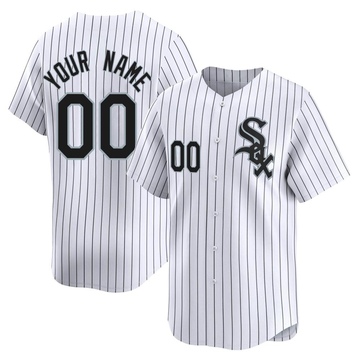 Limited Custom Men's Chicago White Sox White Home Jersey