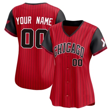 Limited Custom Women's Chicago White Sox Red/Black 2025 City Connect Jersey