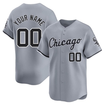 Limited Custom Youth Chicago White Sox Gray Road Jersey