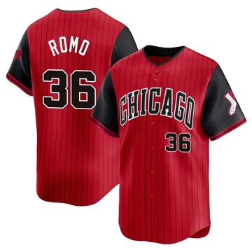 Limited Drew Romo Men's Chicago White Sox Red/Black 2025 City Connect Jersey