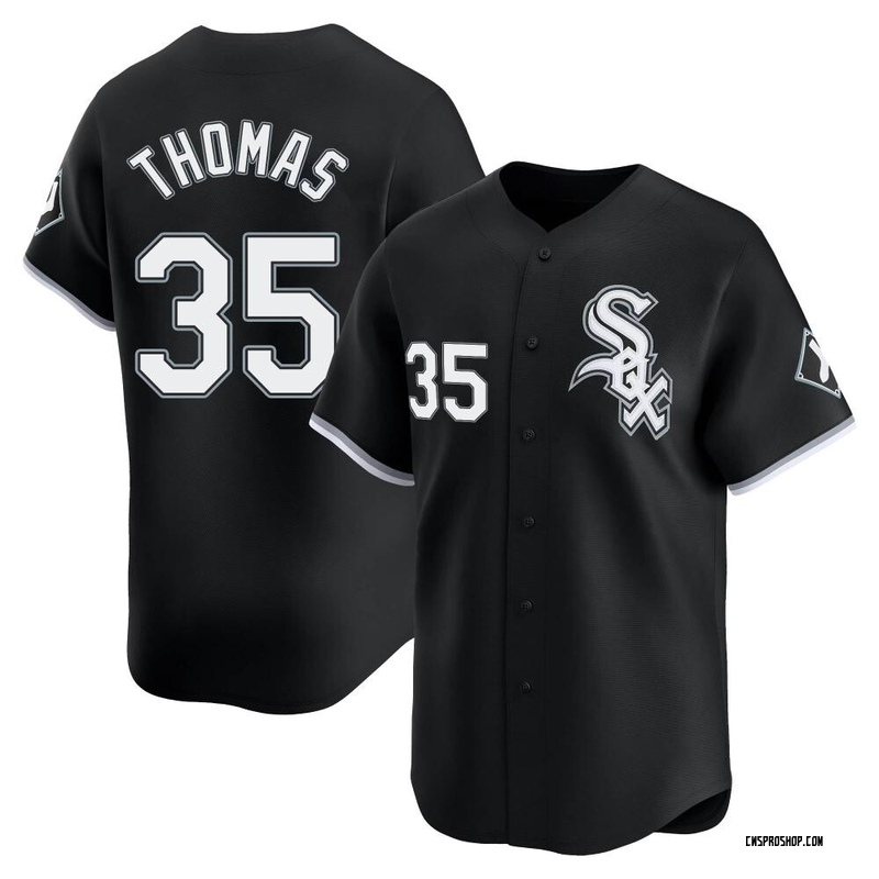Limited Frank Thomas Men's Chicago White Sox Black Alternate Jersey