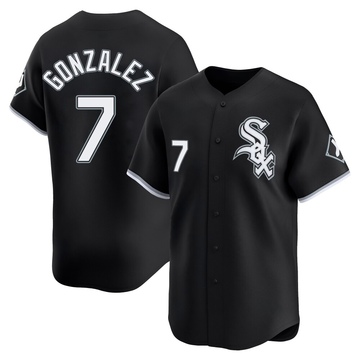 Limited Jacob Gonzalez Men's Chicago White Sox Black Alternate Jersey