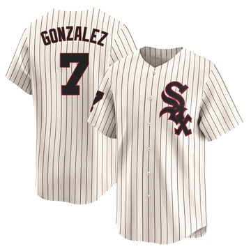 Limited Jacob Gonzalez Youth Chicago White Sox Cream Throwback Cooperstown Jersey