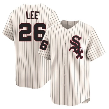 Limited Korey Lee Men's Chicago White Sox Cream Throwback Cooperstown Jersey