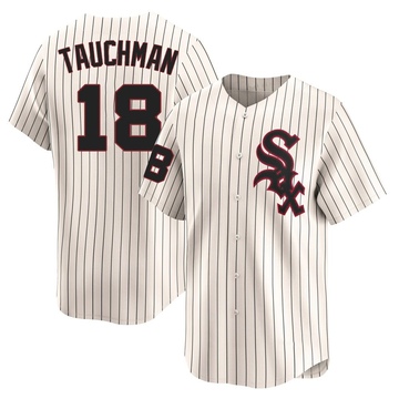 Limited Mike Tauchman Youth Chicago White Sox Cream Throwback Cooperstown Jersey