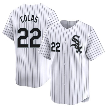 Limited Oscar Colas Men's Chicago White Sox White Home Jersey