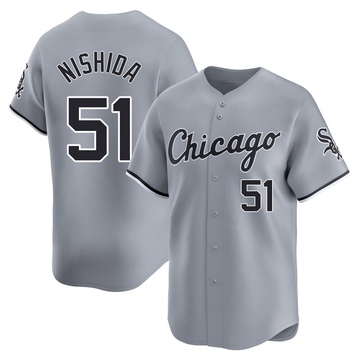 Limited Rikuu Nishida Men's Chicago White Sox Gray Road Jersey