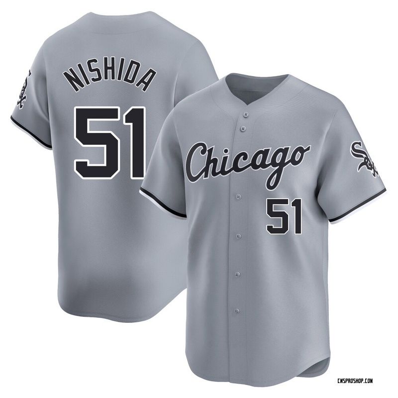 Limited Rikuu Nishida Men's Chicago White Sox Gray Road Jersey