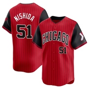 Limited Rikuu Nishida Men's Chicago White Sox Red/Black 2025 City Connect Jersey