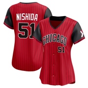 Limited Rikuu Nishida Women's Chicago White Sox Red/Black 2025 City Connect Jersey