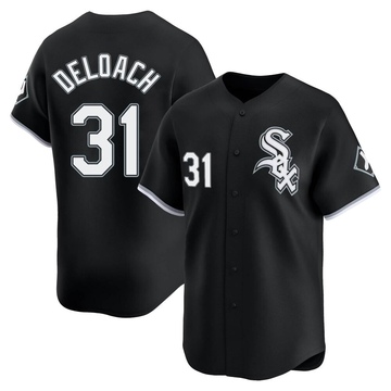 Limited Zach DeLoach Men's Chicago White Sox Black Alternate Jersey