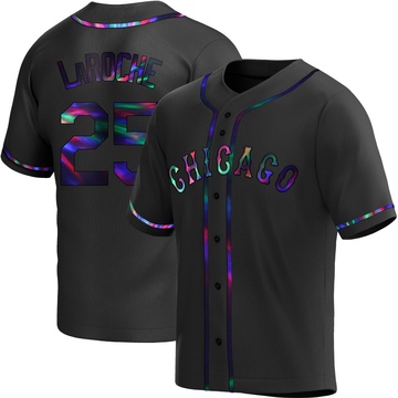 Replica Adam LaRoche Men's Chicago White Sox Black Holographic Alternate Jersey