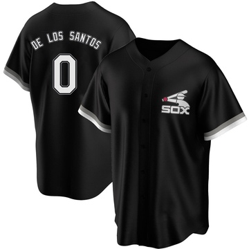 Replica Alexander De Los Santos Men's Chicago White Sox Black Spring Training Jersey