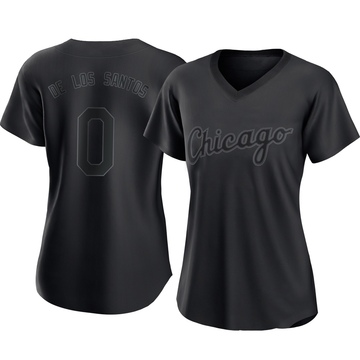 Replica Alexander De Los Santos Women's Chicago White Sox Black Pitch Fashion Jersey
