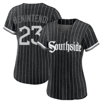 Replica Andrew Benintendi Women's Chicago White Sox Black 2021 City Connect Jersey