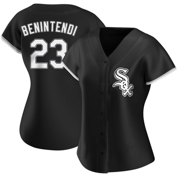 Replica Andrew Benintendi Women's Chicago White Sox Black Alternate Jersey