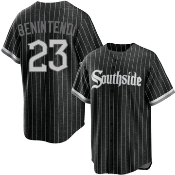 Replica Andrew Benintendi Youth Chicago White Sox Black 2021 City Connect Jersey