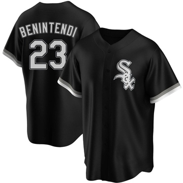 Replica Andrew Benintendi Youth Chicago White Sox Black Alternate Jersey