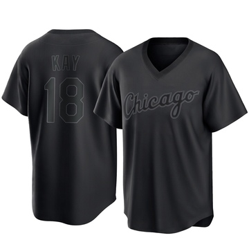 Replica Anthony Kay Men's Chicago White Sox Black Pitch Fashion Jersey
