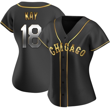 Replica Anthony Kay Women's Chicago White Sox Black Golden Alternate Jersey