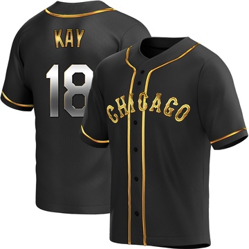 Replica Anthony Kay Youth Chicago White Sox Black Golden Alternate Jersey