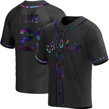 Replica Austin Hays Youth Chicago White Sox Black Holographic Alternate Jersey