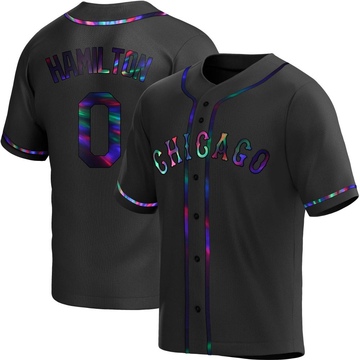 Replica Billy Hamilton Youth Chicago White Sox Black Holographic Alternate Jersey