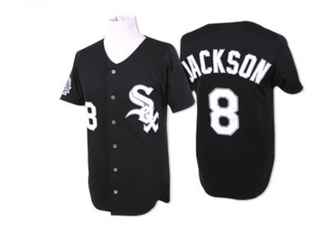 Replica Bo Jackson Men's Chicago White Sox Black Throwback Jersey