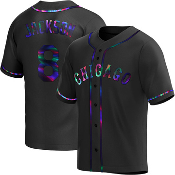 Replica Bo Jackson Youth Chicago White Sox Black Holographic Alternate Jersey