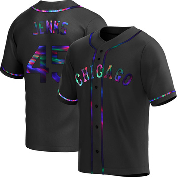 Replica Bobby Jenks Youth Chicago White Sox Black Holographic Alternate Jersey