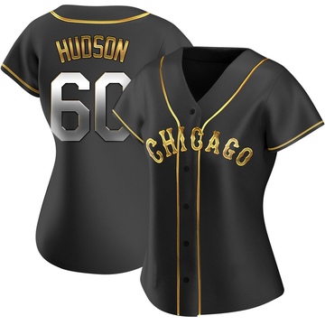 Replica Bryan Hudson Women's Chicago White Sox Black Golden Alternate Jersey