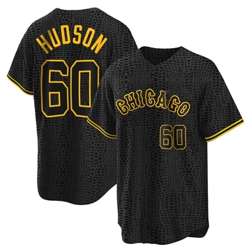 Replica Bryan Hudson Youth Chicago White Sox Black Snake Skin City Jersey