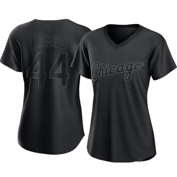 Replica Bryan Ramos Women's Chicago White Sox Black Pitch Fashion Jersey