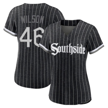 Replica Bryse Wilson Women's Chicago White Sox Black 2021 City Connect Jersey