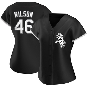 Replica Bryse Wilson Women's Chicago White Sox Black Alternate Jersey